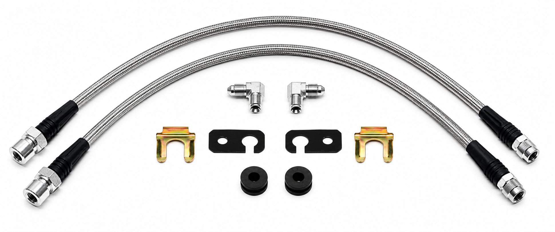 Wilwood 06-15 Civic With BBK Stainless Steel Front Brake Line Kit
